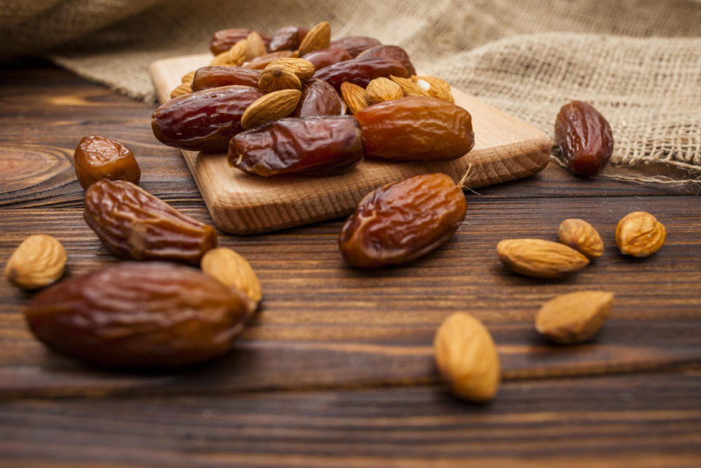 Dates on table for fasting diet